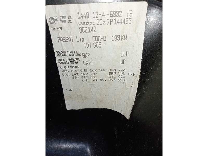 volkswagen passat berlina (3c2) del año 2007