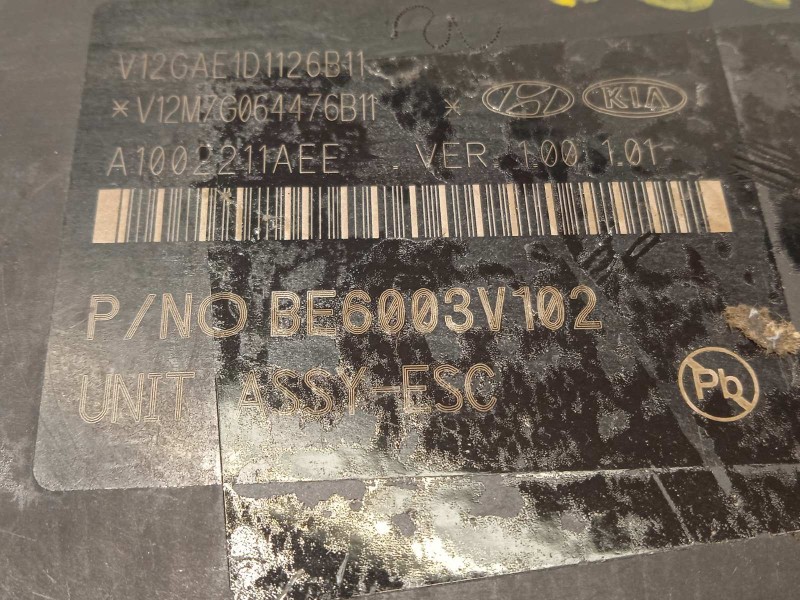 Recambio de abs para kia rio (yb) drive referencia OEM IAM 58920H8200 BE6003V102 MGH85ADBH6013V101