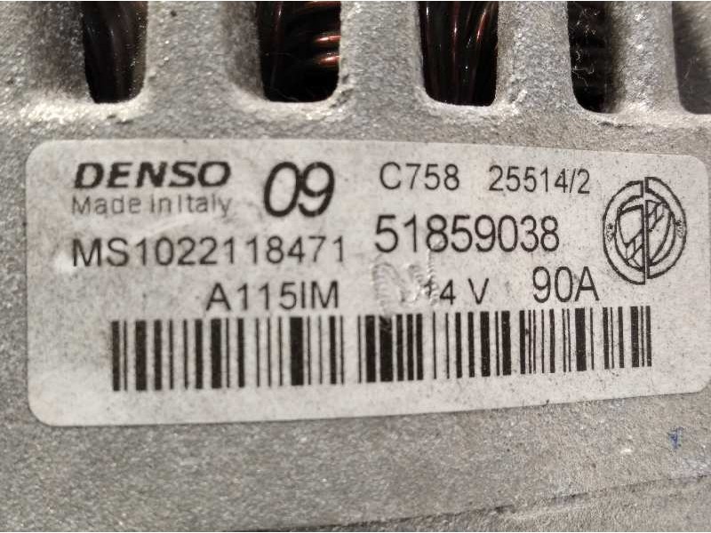 Recambio de alternador para fiat nuova 500 (150) blackjack referencia OEM IAM 51859038  MS1022118471