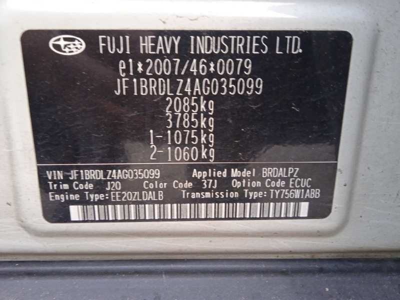 subaru legacy kombi/outback b14 del año 2011