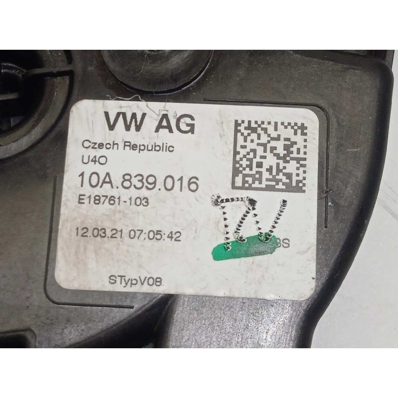 Recambio de cerradura puerta trasera derecha para volkswagen t-cross 1.0 tsi referencia OEM IAM 10A839016  