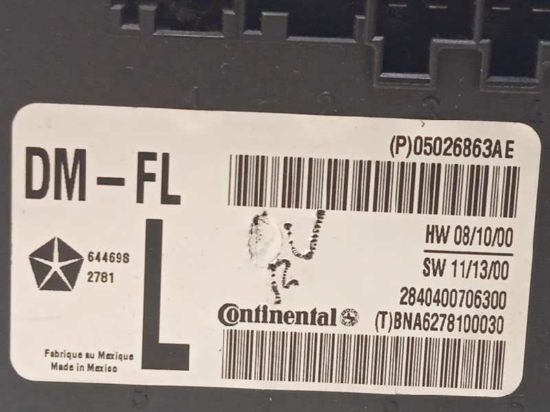 Recambio de modulo confort para lancia voyager (404) gold referencia OEM IAM 05026863AE K05026863AE P05026863AE