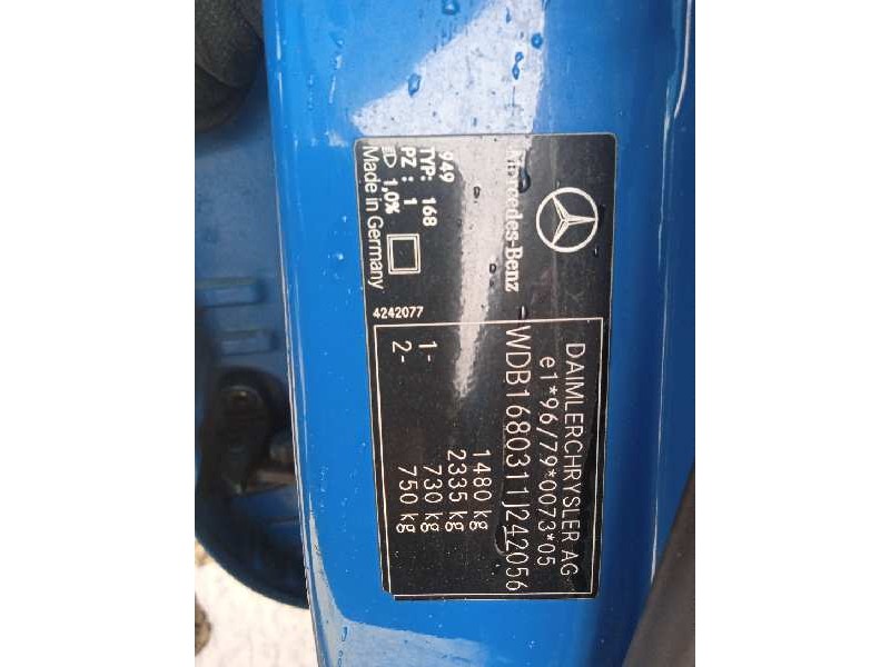 mercedes-benz clase a (w168) del año 1999