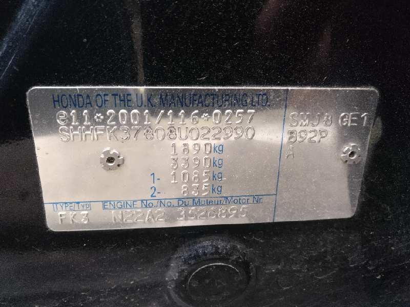 honda civic berlina 5 (fk) del año 2009