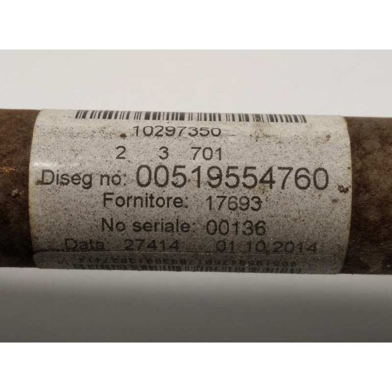 Recambio de transmision delantera derecha para fiat nuova 500 (150) blackjack referencia OEM IAM 00519554760  51955476