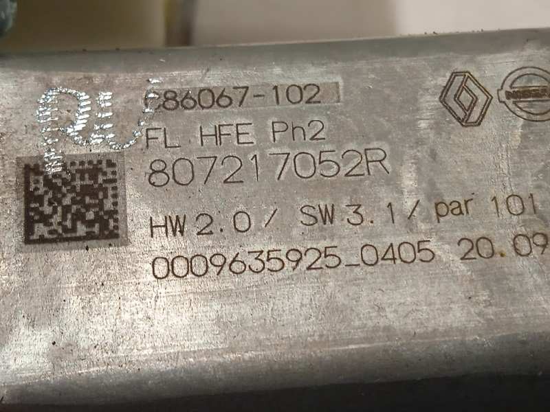 Recambio de elevalunas delantero izquierdo para renault kadjar 1.3 tce referencia OEM IAM 807217052R  