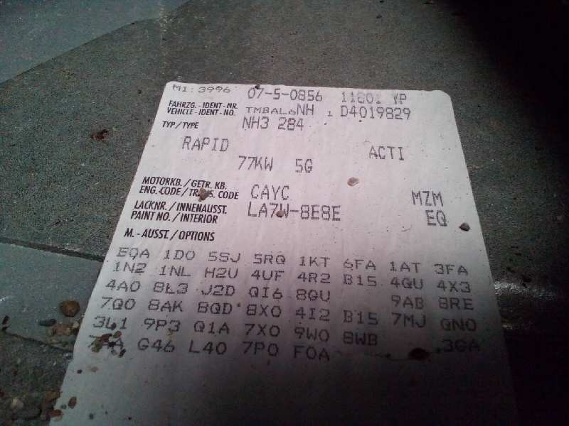 skoda rapid del año 2013