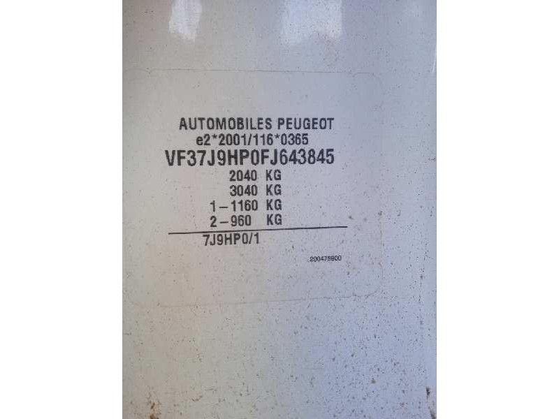 peugeot partner kombi del año 2015