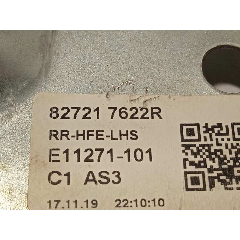 Recambio de elevalunas trasero izquierdo para renault kadjar 1.3 tce referencia OEM IAM 827217622R  