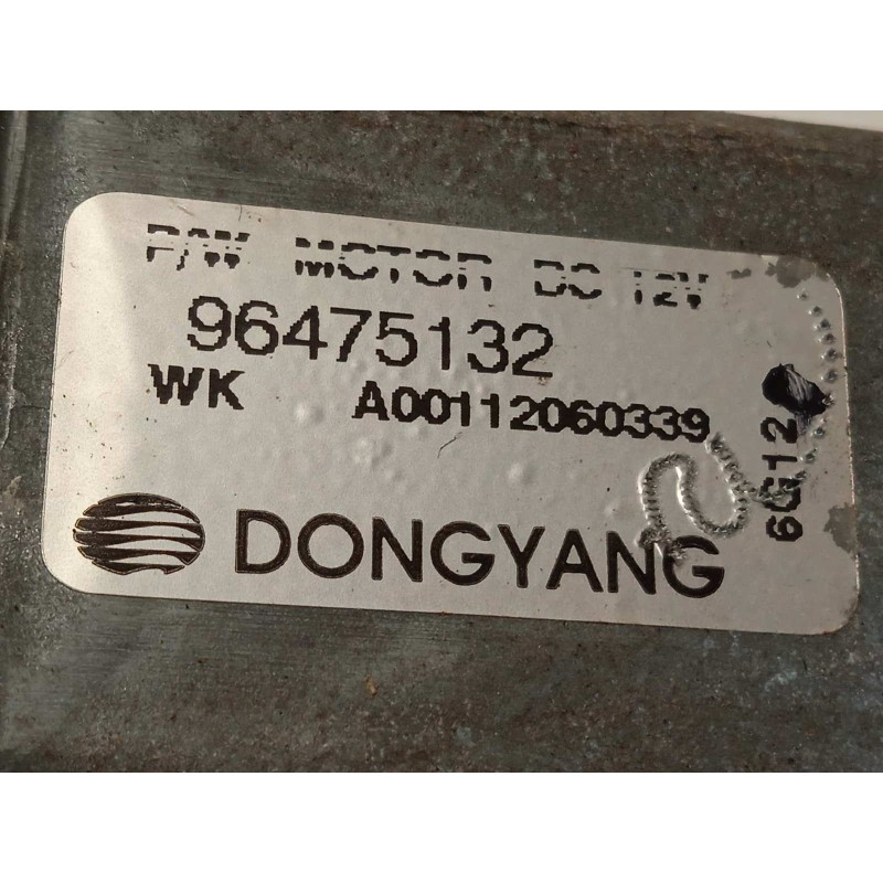 Recambio de elevalunas trasero derecho para chevrolet nubira wagon sx referencia OEM IAM 96475132  