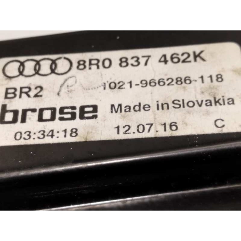 Recambio de elevalunas delantero derecho para audi q5 (8r) 2.0 tdi quattro (140kw) referencia OEM IAM 8R0837462K  8K0959802B