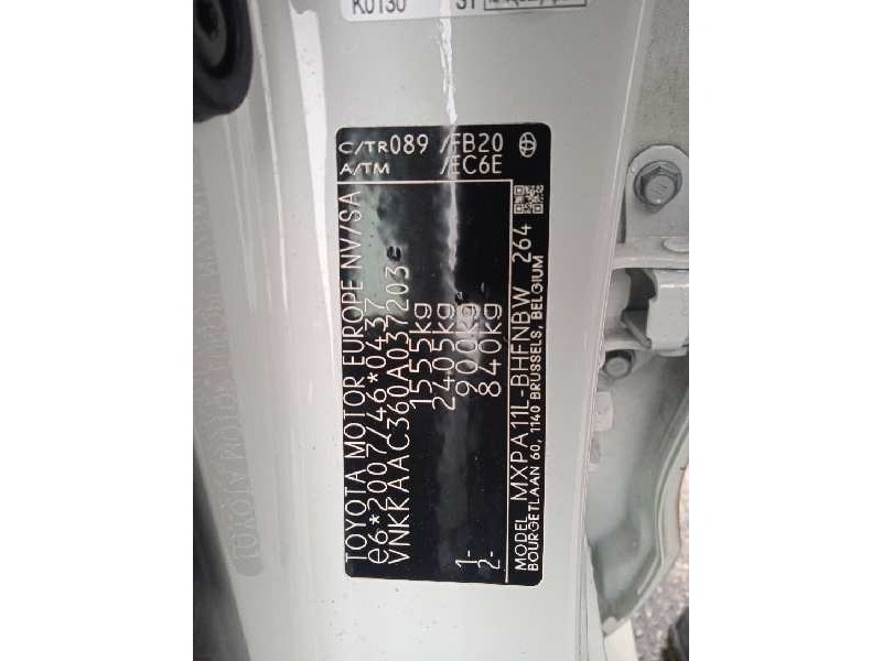 toyota yaris (ksp211 del año 2022