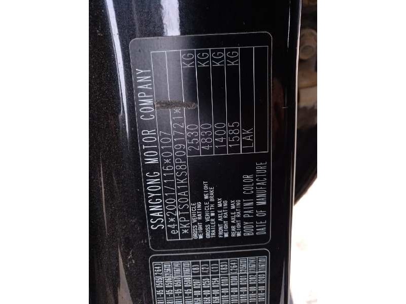 ssangyong kyron del año 2008