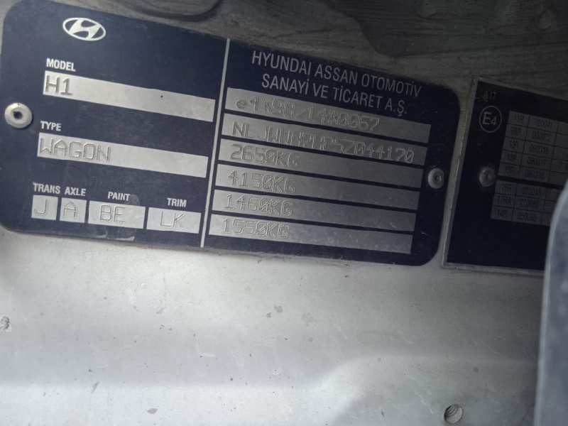 hyundai h 1 del año 2005