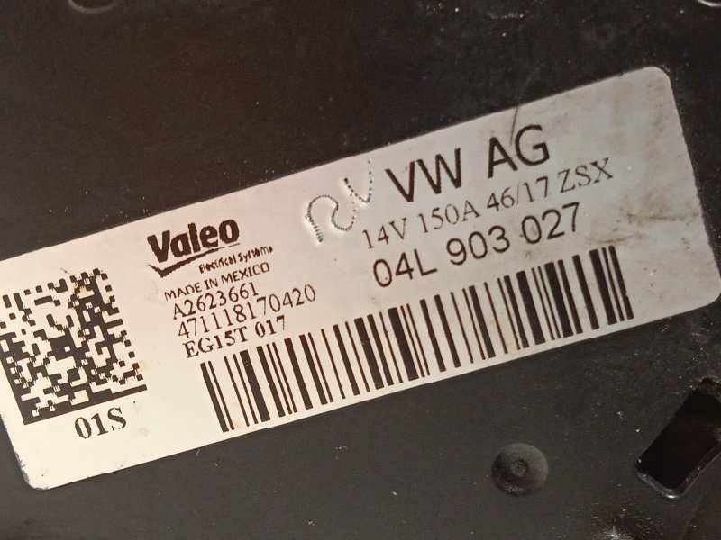 Recambio de alternador para audi a4 berlina (8w2) 2.0 16v tdi referencia OEM IAM 04L903027  EG15T017