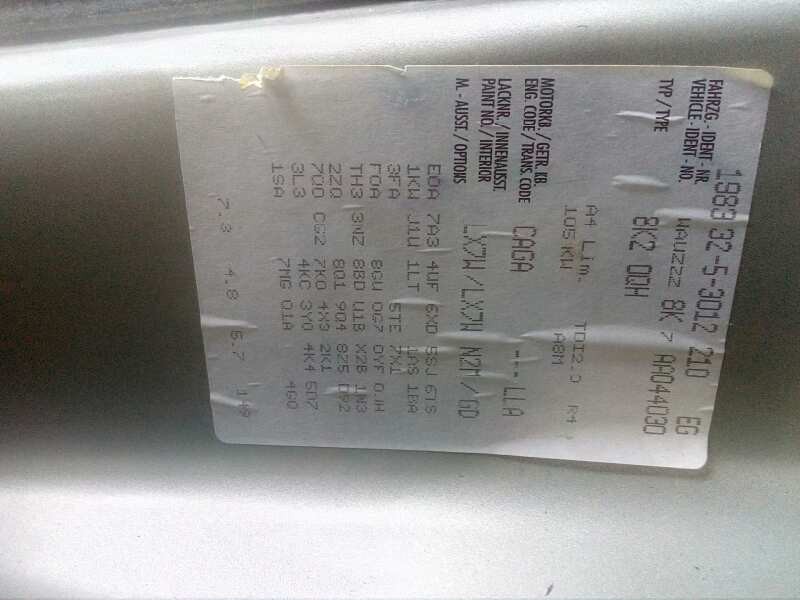 audi a4 ber. (b8) del año 2009