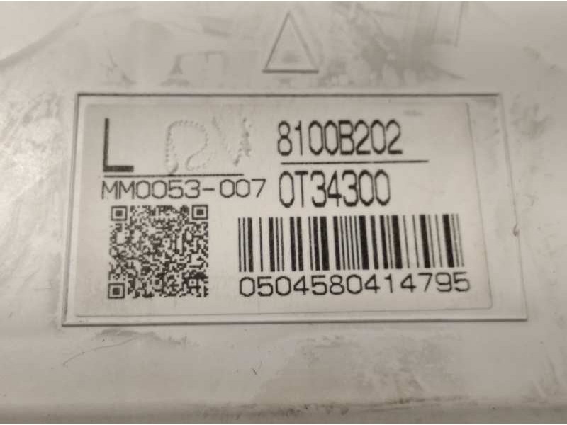 Recambio de cuadro instrumentos para mitsubishi outlander (cw0) 2.2 di-d cat referencia OEM IAM 8100B202 0T34300 MM0053007