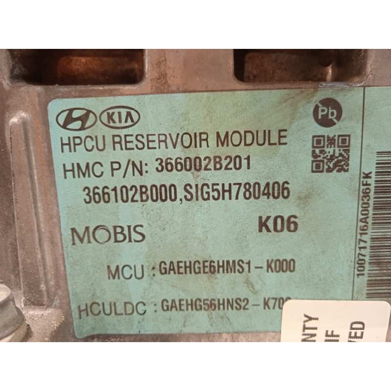 Recambio de convertidor potencia para hyundai ioniq hybrid referencia OEM IAM 366002B201  