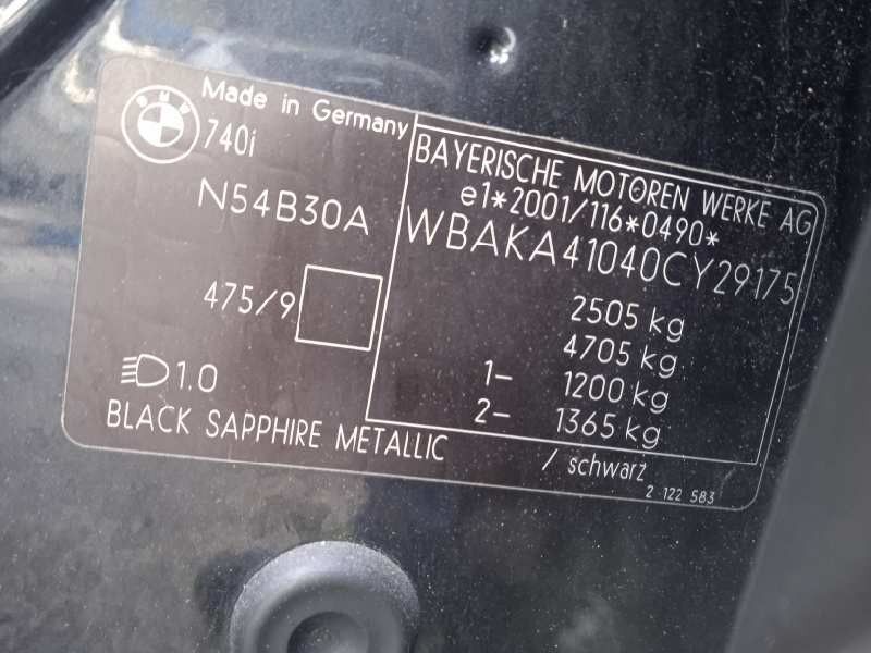 bmw serie 7 (f01/f02) del año 2008