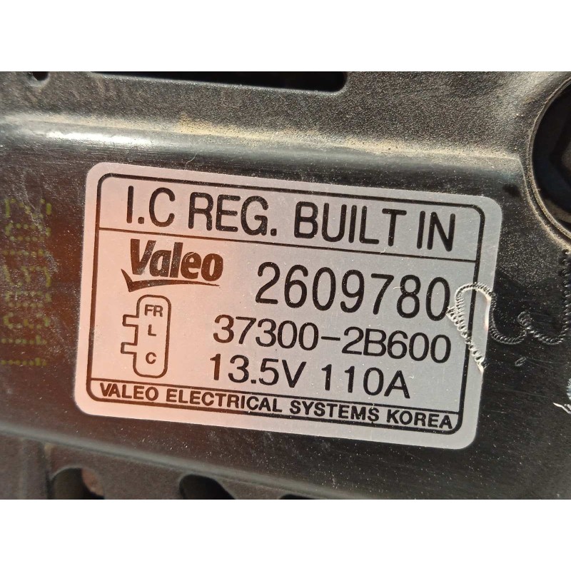 Recambio de alternador para hyundai ix35 1.6 cat referencia OEM IAM 373002B600  2609780