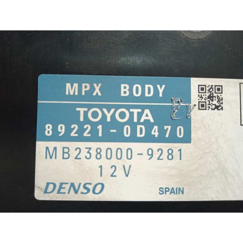 Recambio de modulo electronico para toyota yaris 1.3 16v cat referencia OEM IAM 892210D470  MB2380009281