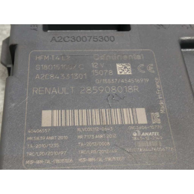 Recambio de conmutador de arranque para renault clio iv grandtour dynamique referencia OEM IAM 285908018R  