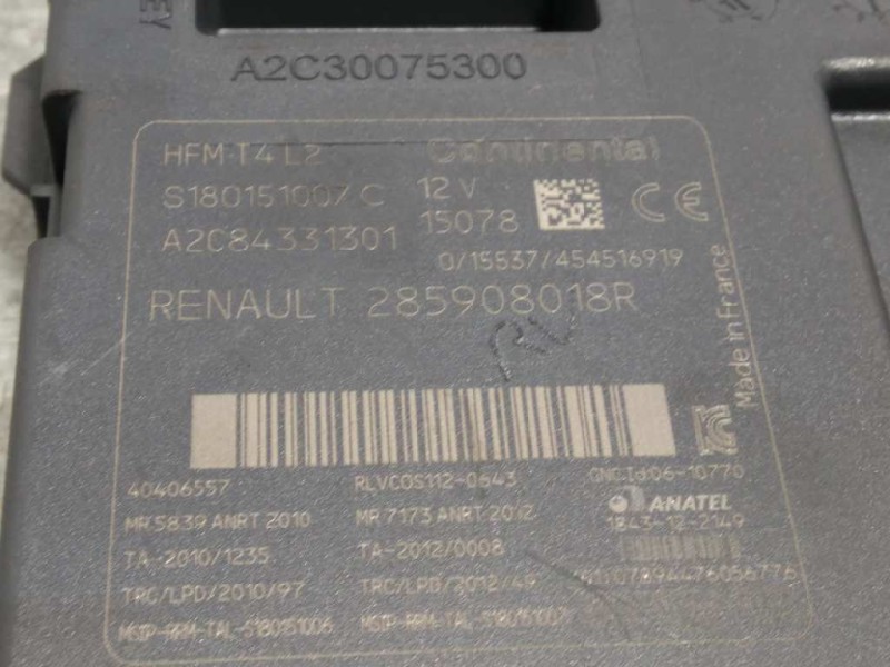 Recambio de conmutador de arranque para renault clio iv grandtour dynamique referencia OEM IAM 285908018R  