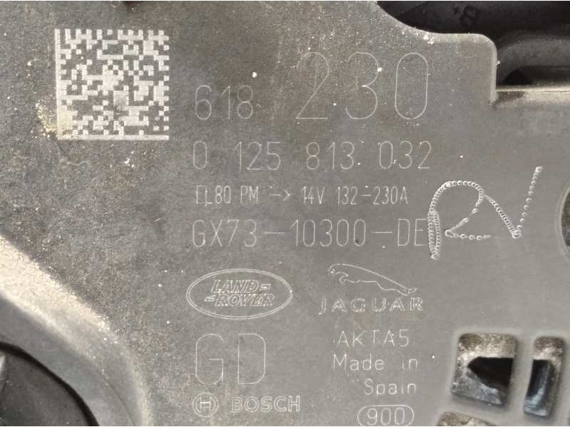Recambio de alternador para land rover range rover evoque evoque referencia OEM IAM GX7310300DE LR105985 0125813032