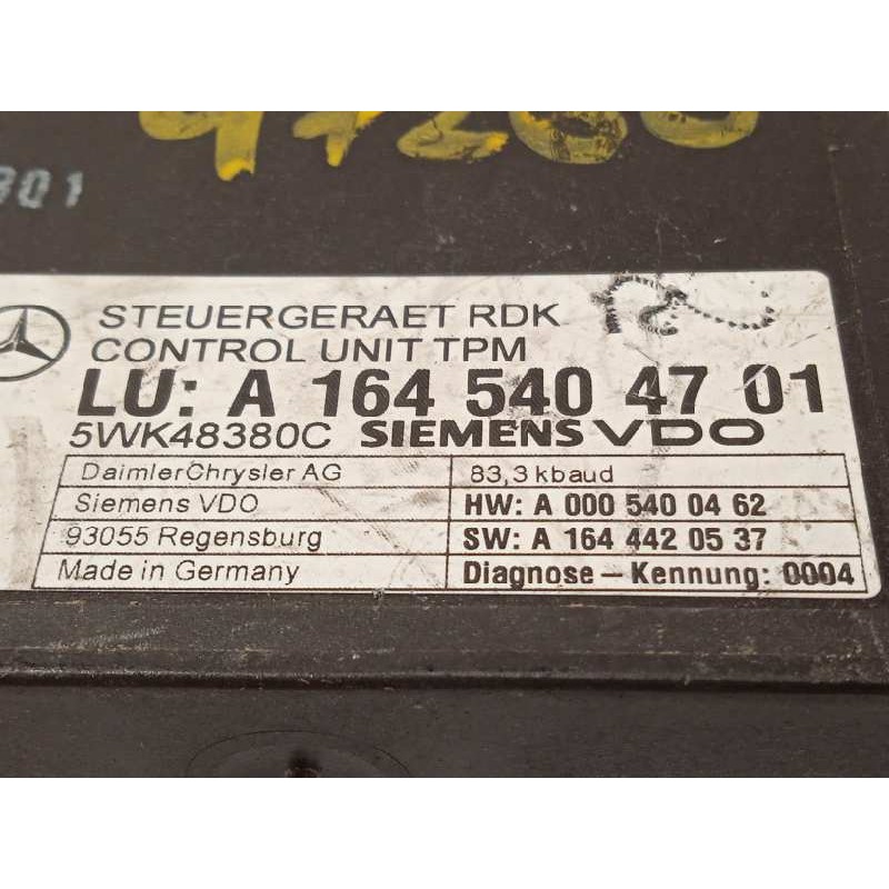 Recambio de modulo electronico para mercedes-benz clase cls (w219) 320 cdi (219.322) referencia OEM IAM A1645404701  