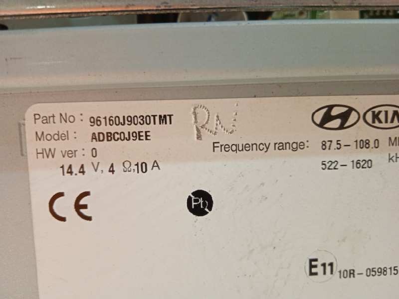 Recambio de pantalla multifuncion para hyundai kona 1.0 tgdi cat referencia OEM IAM 96160J9030TMT  