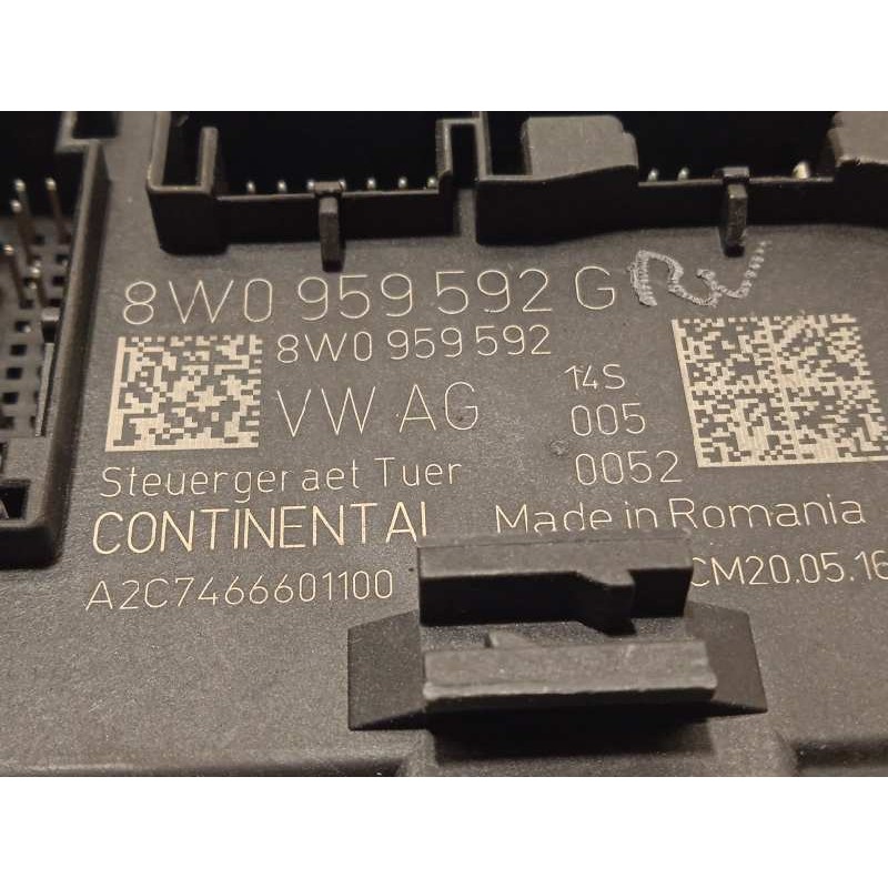 Recambio de centralita confort para audi a4 avant (8w5) 2.0 16v tdi referencia OEM IAM 8W0959592G  