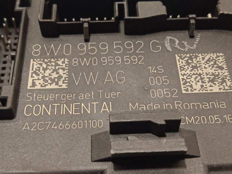 Recambio de centralita confort para audi a4 avant (8w5) 2.0 16v tdi referencia OEM IAM 8W0959592G  