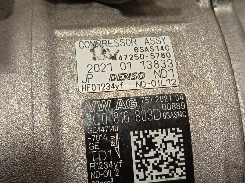 Recambio de compresor aire acondicionado para seat ibiza (kj1) fr referencia OEM IAM 3Q0816803D  6SAS14C