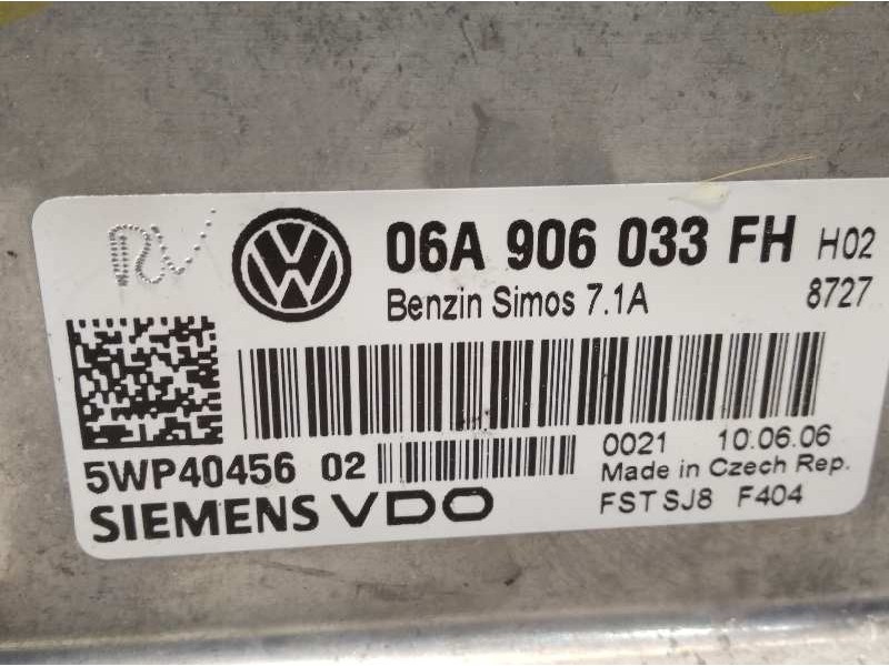 Recambio de centralita motor uce para seat altea (5p1) reference referencia OEM IAM 06A906033FH  5WP40456