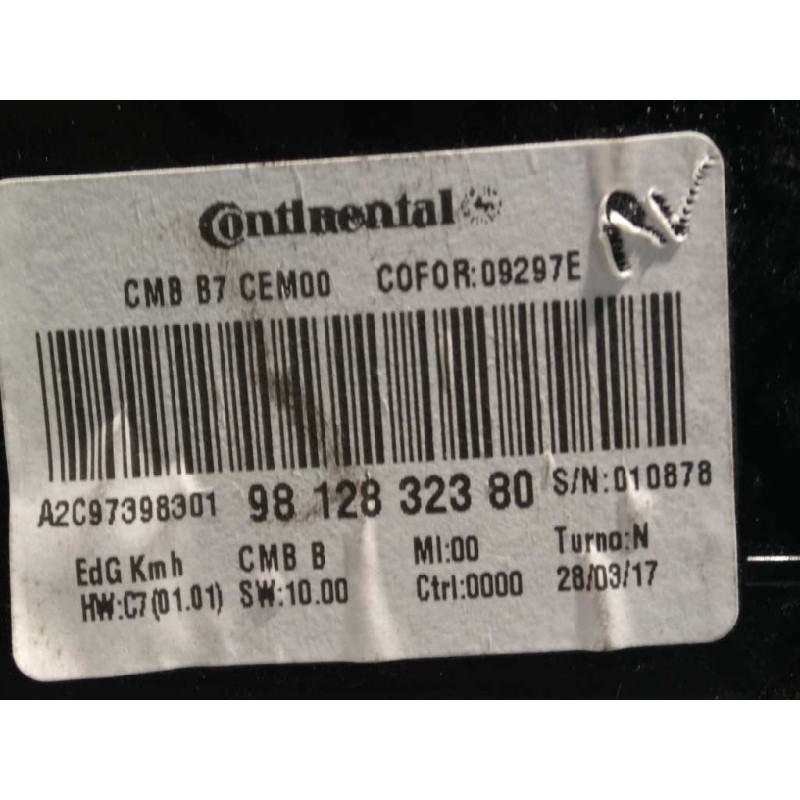 Recambio de cuadro instrumentos para citroën c4 lim. live edition referencia OEM IAM 9812832380  A2C97398301