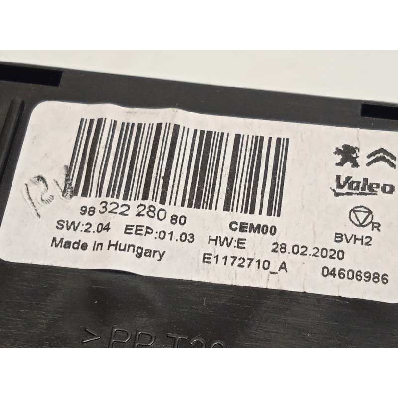 Recambio de modulo electronico para citroën jumpy spacetourer business m referencia OEM IAM 9832228080  