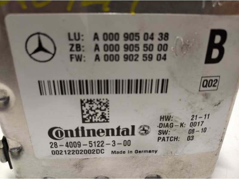 Recambio de modulo electronico para mercedes-benz clase m (w166) 2.1 cdi cat referencia OEM IAM A0009050438  