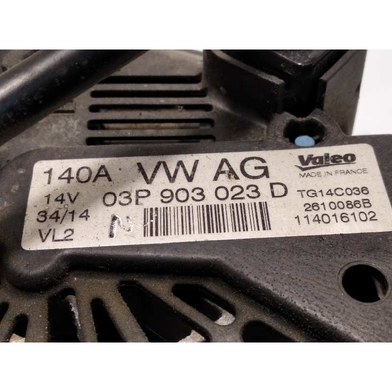 Recambio de alternador para seat ibiza sc (6j1) 1.2 tdi referencia OEM IAM 03P903023D 2610086B TG14C036