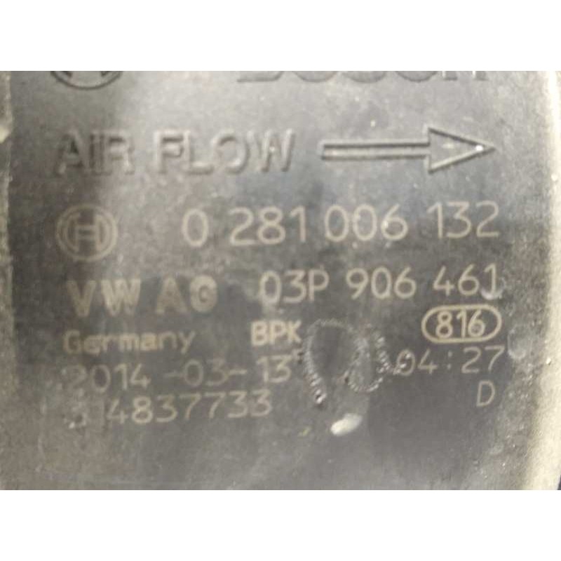 Recambio de caudalimetro para seat ibiza sc (6j1) 1.2 tdi referencia OEM IAM 03P906461  0281006132