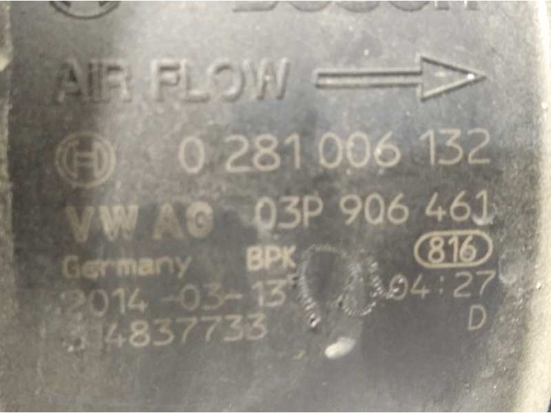 Recambio de caudalimetro para seat ibiza sc (6j1) 1.2 tdi referencia OEM IAM 03P906461  0281006132