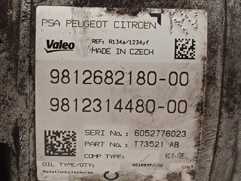 Recambio de compresor aire acondicionado para peugeot 308 style referencia OEM IAM 9812682180  9812314480