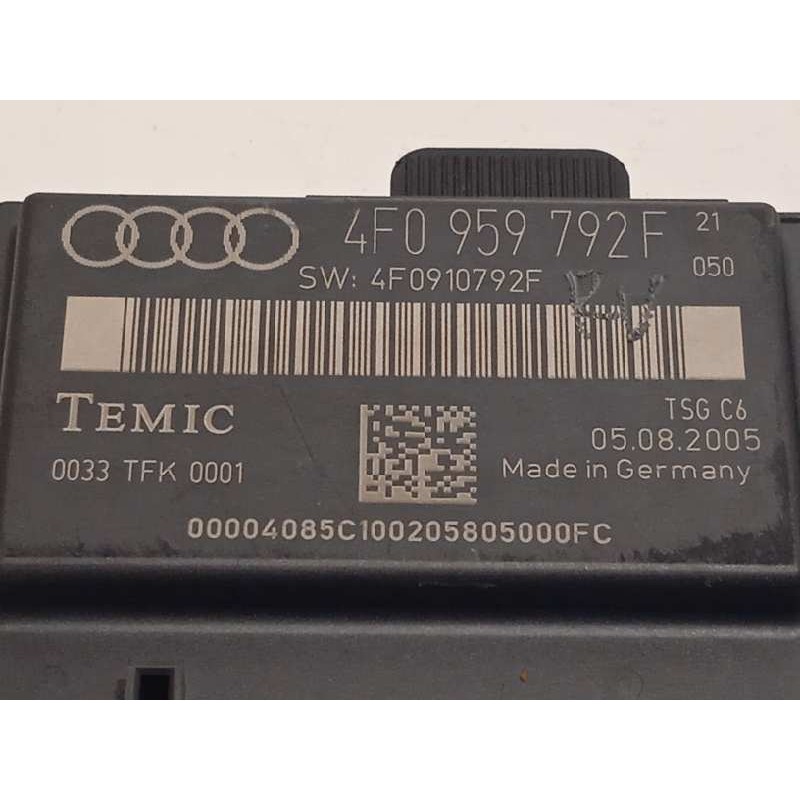 Recambio de centralita cierre para audi a6 berlina (4f2) 3.0 tdi quattro (165kw) referencia OEM IAM 4F0959792F  