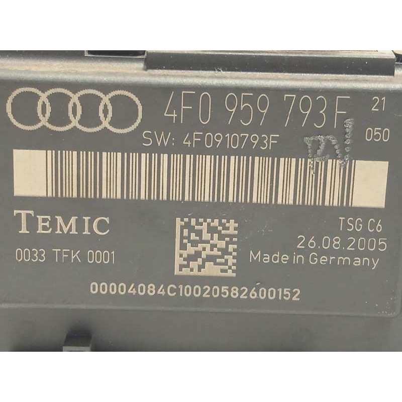 Recambio de centralita cierre para audi a6 berlina (4f2) 3.0 tdi quattro (165kw) referencia OEM IAM 4F0959793F  
