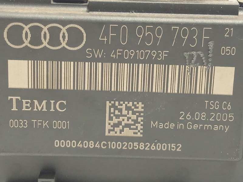 Recambio de centralita cierre para audi a6 berlina (4f2) 3.0 tdi quattro (165kw) referencia OEM IAM 4F0959793F  