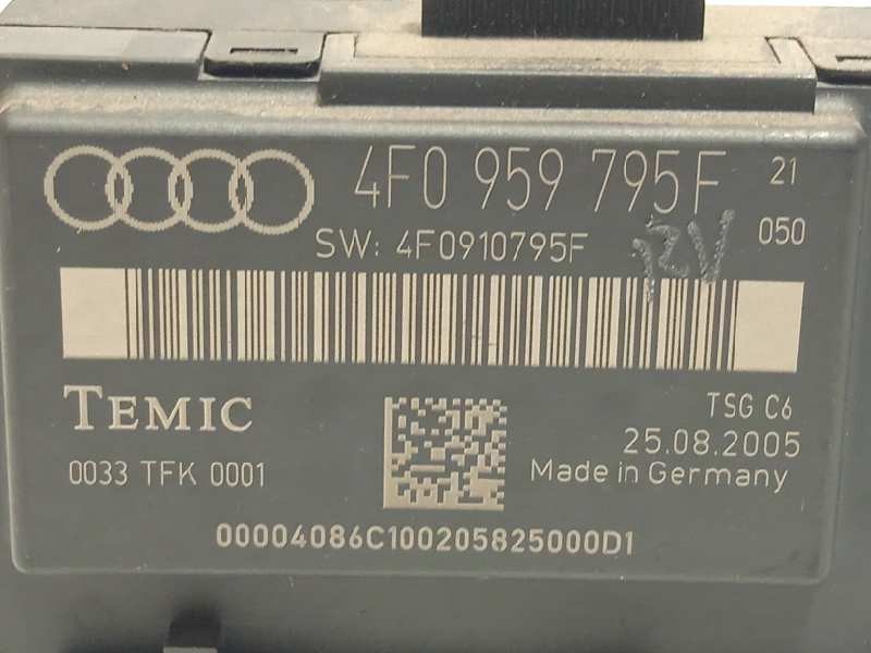 Recambio de centralita cierre para audi a6 berlina (4f2) 3.0 tdi quattro (165kw) referencia OEM IAM 4F0959795F  