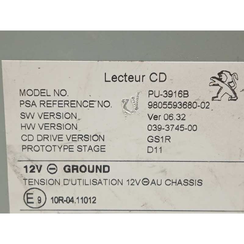 Recambio de sistema audio / radio cd para citroën c4 lim. feel edition referencia OEM IAM 9805593680  