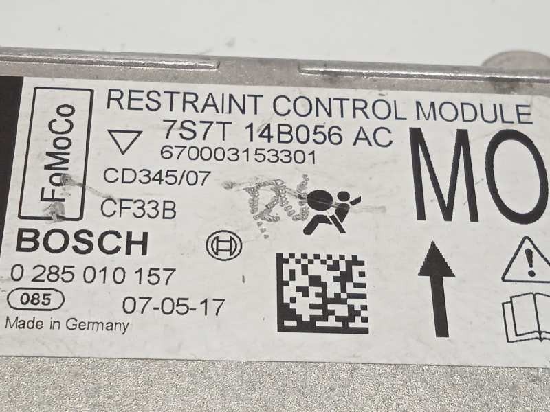 Recambio de centralita airbag para ford mondeo ber. (ca2) trend referencia OEM IAM 7S7T14B056AC 1534914 0285010157