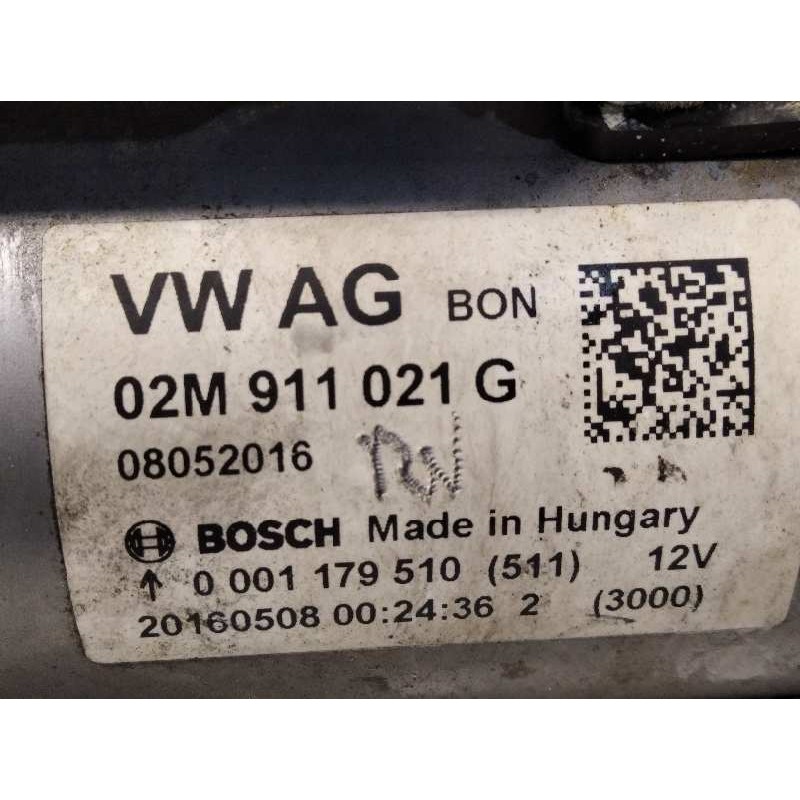 Recambio de motor arranque para skoda fabia style referencia OEM IAM 02M911021G  0001179510