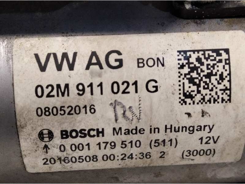Recambio de motor arranque para skoda fabia style referencia OEM IAM 02M911021G  0001179510