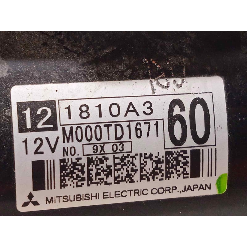 Recambio de motor arranque para mitsubishi eclipse cross motion 2wd referencia OEM IAM 1810A360  M000TD1671